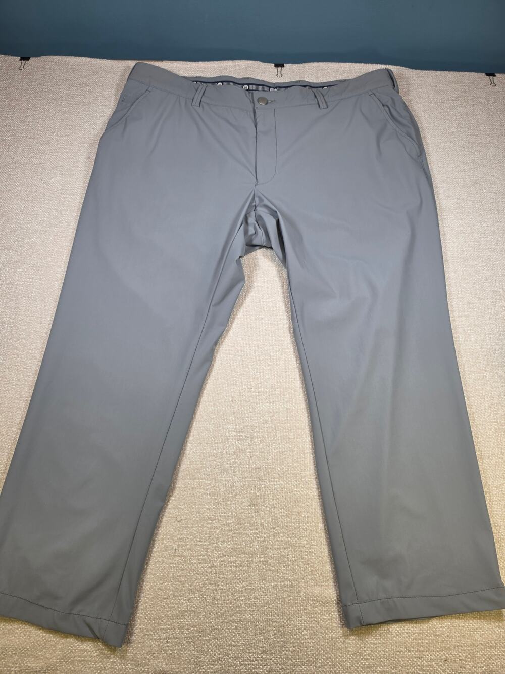 Ballin Mens 42x22 Gray Golf Pants Innovation Stretch Comfort Sport Chino Custom